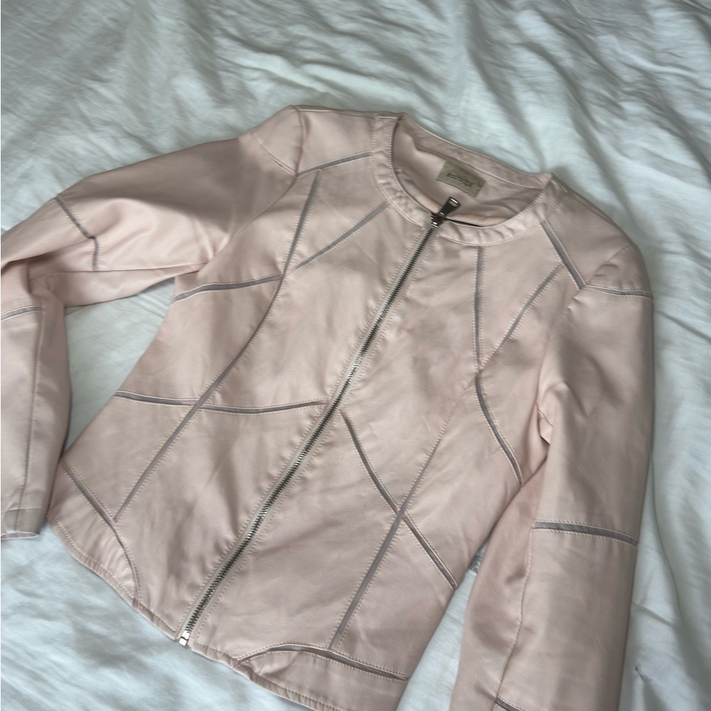 Pink Leather Jacket 💖